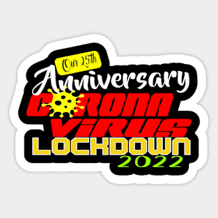 Anniversary 25th corona virus Sticker